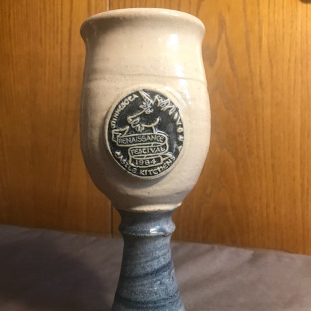 Vintage MN Renaissance Festival 1984 Mug Goblet Wine